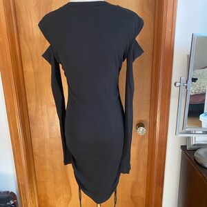 Helmut Lang Black Long Sleeve Dress